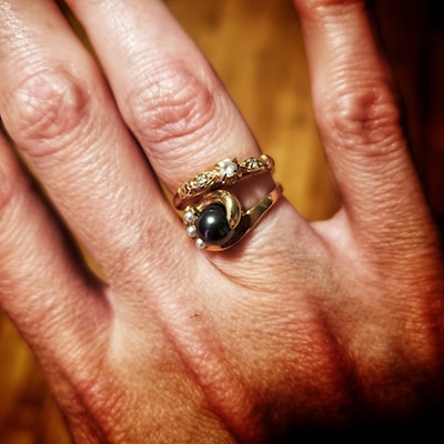 My Aunt's promise ring and my Grandmother's black pearl