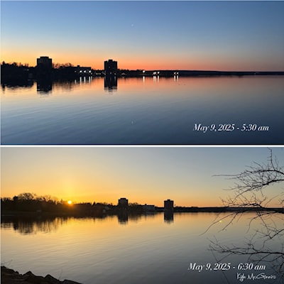 Friday Morning Walk - May 9, 2025  #greatstarttotheday #sunrise #sunriseoftheday #sunriselover