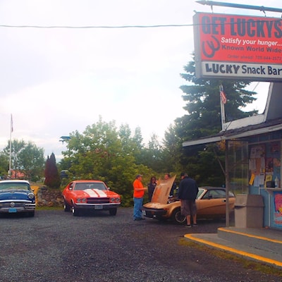 Lucky's Snack Bar in Spanish, ON.