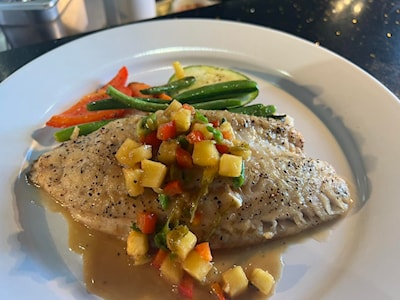 Pan seared pickerel - Queen's Café