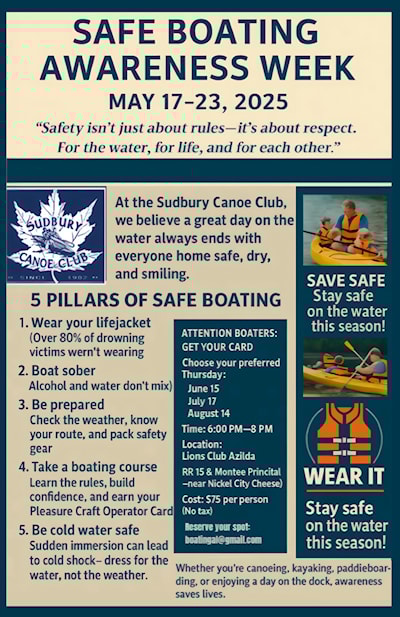 Stay Safe on the water this season! 