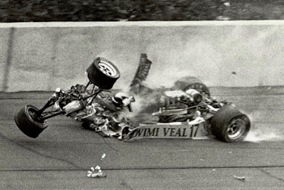 Derek Daly hit a concrete wall at roughly 330 kilometres per hour in this Formula One race car.