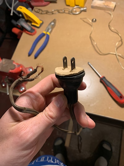 The old plug was not doing so well