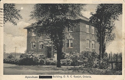 Apiculture Building https://guelphpostcards.blogspot.com/2018/11/bee-coming-college-beekeeping-and.html