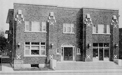 Exterior view of the Murray Memorial YMCA Building upon its completetion -- 1935  Photo Credit: Dills Collection