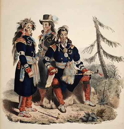 A sketch of the Huron-Wendat, who once occupied the Credit River Valley.    Photo Credit: The Canadian Encyclopedia