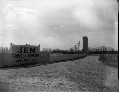 Jem Drive In Theatre (Now Mustang) - April 19, 1962. Photo: Guelph Public Library F45-0-4-0-0-35