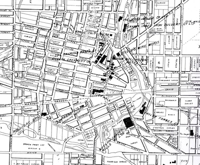 Map of Guelph 1915 (Guelph Public Library Photo)