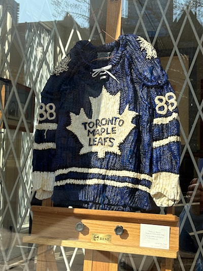 Loch Gallery in Toronto. This mixed media piece is $3000.