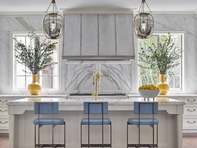 A traditional kitchen from Veranda. Traditional design craves symmetry and filling volumes of space with purposeful decor. 