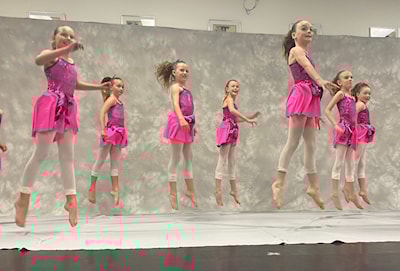 Jumping for joy