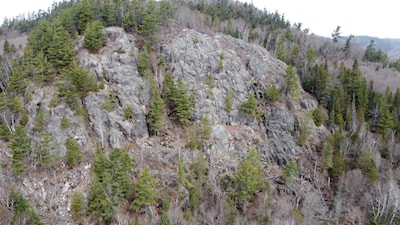 Drone Photo of River Bend Rock Fall 2024