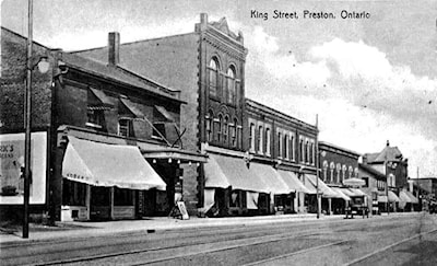 Preston still has lots of historic buildings on King Street street.