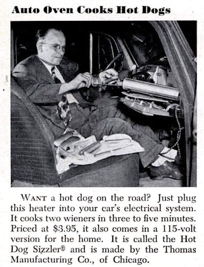 Hot Dogs are Fast Food for people on the move.