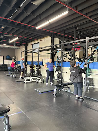One of our group sessions during the Charity Workout!!