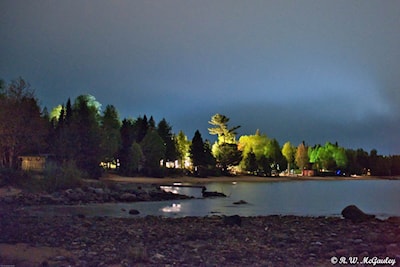 Before Dawn on the Beach Looking into Horseshoe Bay and out over Batchawana Bay - Photo 3 of 4